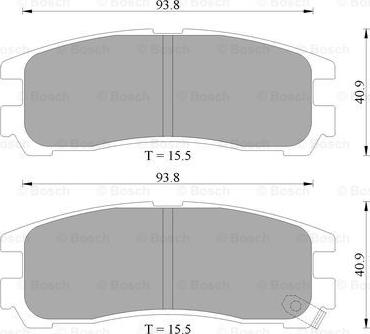 BOSCH 0 986 AB2 011 - Kit pastiglie freno, Freno a disco www.autoricambit.com