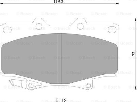 BOSCH 0 986 AB2 073 - Kit pastiglie freno, Freno a disco www.autoricambit.com