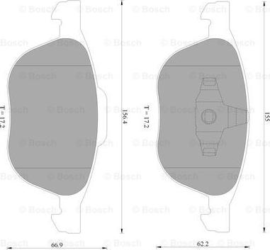 BOSCH 0 986 AB2 395 - Kit pastiglie freno, Freno a disco www.autoricambit.com