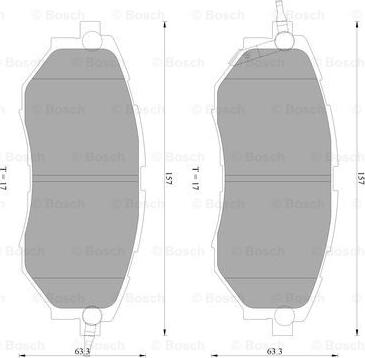 BOSCH 0 986 AB2 393 - Kit pastiglie freno, Freno a disco www.autoricambit.com