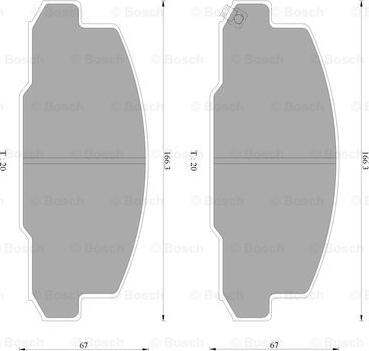 BOSCH 0 986 AB2 347 - Kit pastiglie freno, Freno a disco www.autoricambit.com