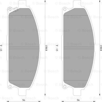 BOSCH 0 986 AB2 364 - Kit pastiglie freno, Freno a disco www.autoricambit.com