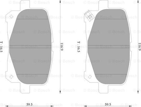 BOSCH 0 986 AB2 360 - Kit pastiglie freno, Freno a disco www.autoricambit.com