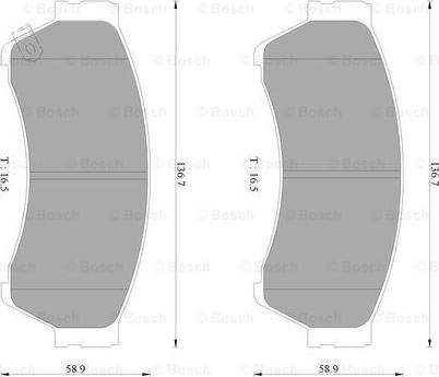 BOSCH 0 986 AB2 302 - Kit pastiglie freno, Freno a disco www.autoricambit.com