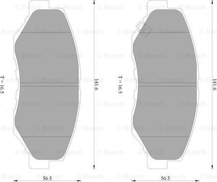 BOSCH 0 986 AB2 385 - Kit pastiglie freno, Freno a disco www.autoricambit.com