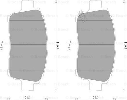 BOSCH 0 986 AB2 382 - Kit pastiglie freno, Freno a disco www.autoricambit.com