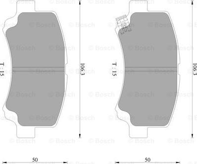 BOSCH 0 986 AB2 336 - Kit pastiglie freno, Freno a disco www.autoricambit.com