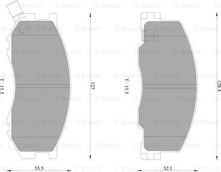 BOSCH 0 986 AB2 333 - Kit pastiglie freno, Freno a disco www.autoricambit.com