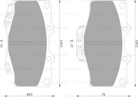 BOSCH 0 986 AB2 321 - Kit pastiglie freno, Freno a disco www.autoricambit.com