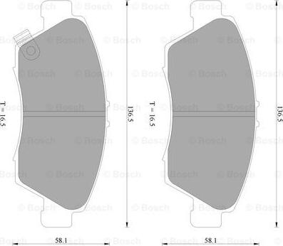 BOSCH 0 986 AB2 291 - Kit pastiglie freno, Freno a disco www.autoricambit.com