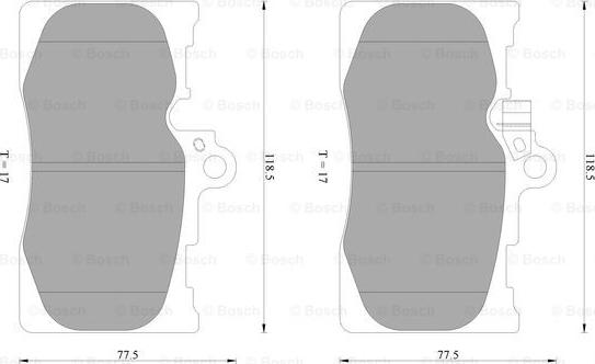 BOSCH 0 986 AB2 297 - Kit pastiglie freno, Freno a disco www.autoricambit.com