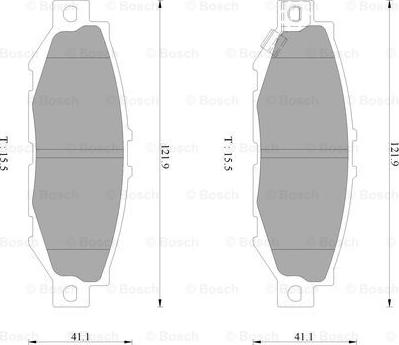 BOSCH 0 986 AB2 243 - Kit pastiglie freno, Freno a disco www.autoricambit.com