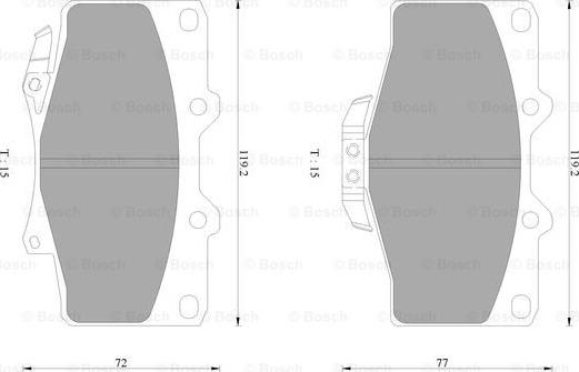 BOSCH 0 986 AB2 252 - Kit pastiglie freno, Freno a disco www.autoricambit.com