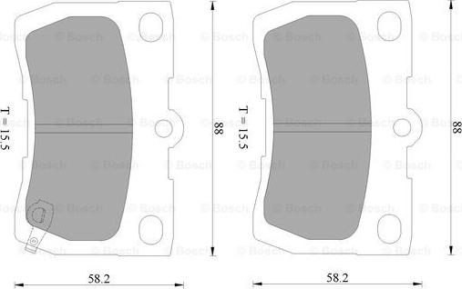 BOSCH 0 986 AB2 265 - Kit pastiglie freno, Freno a disco www.autoricambit.com