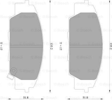 BOSCH 0 986 AB2 282 - Kit pastiglie freno, Freno a disco www.autoricambit.com