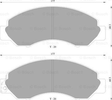 BOSCH 0 986 AB2 231 - Kit pastiglie freno, Freno a disco www.autoricambit.com