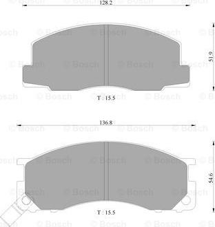 BOSCH 0 986 AB2 229 - Kit pastiglie freno, Freno a disco www.autoricambit.com