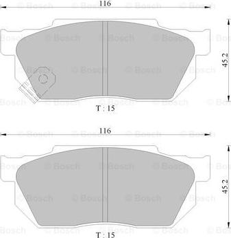 BOSCH 0 986 AB2 225 - Kit pastiglie freno, Freno a disco www.autoricambit.com