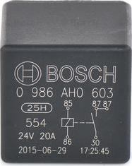 BOSCH 0 986 AH0 603 - Relè, Corrente di lavoro www.autoricambit.com