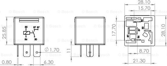 BOSCH 0 986 AH0 251 - Relè, Corrente di lavoro www.autoricambit.com