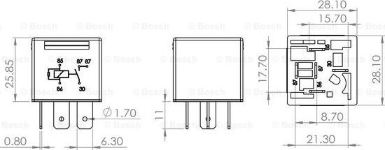 BOSCH 0 986 AH0 204 - Relè, Corrente di lavoro www.autoricambit.com