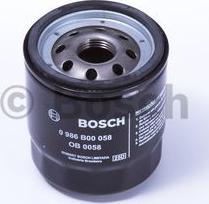 BOSCH 0 986 B00 058 - Filtro olio www.autoricambit.com