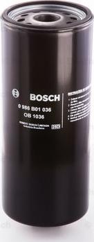 BOSCH 0 986 B01 036 - Filtro olio www.autoricambit.com