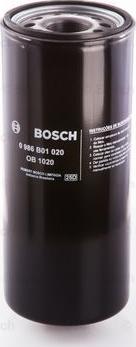 BOSCH 0 986 B01 020 - Filtro olio www.autoricambit.com