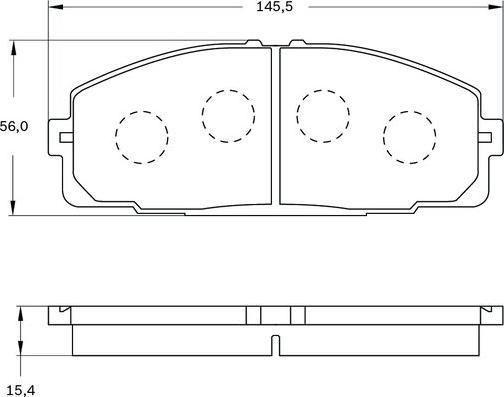 BOSCH 0 986 BB0 457 - Kit pastiglie freno, Freno a disco www.autoricambit.com