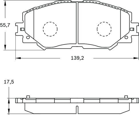 BOSCH 0 986 BB0 403 - Kit pastiglie freno, Freno a disco www.autoricambit.com