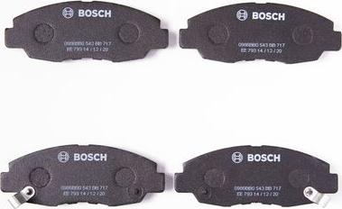 BOSCH 0 986 BB0 543 - Kit pastiglie freno, Freno a disco www.autoricambit.com