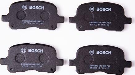 BOSCH 0 986 BB0 542 - Kit pastiglie freno, Freno a disco www.autoricambit.com