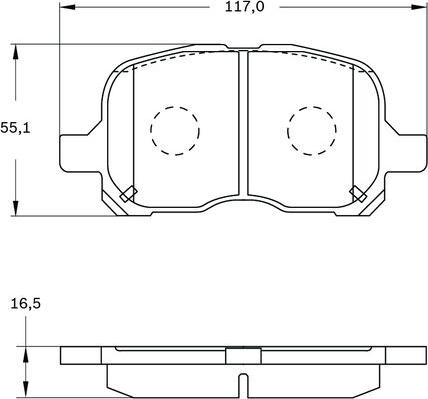 BOSCH 0 986 BB0 542 - Kit pastiglie freno, Freno a disco www.autoricambit.com