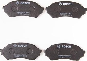 BOSCH 0 986 BB0 547 - Kit pastiglie freno, Freno a disco www.autoricambit.com