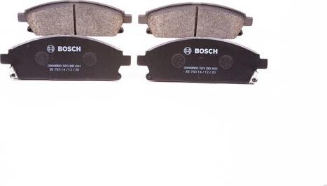 BOSCH 0 986 BB0 563 - Kit pastiglie freno, Freno a disco www.autoricambit.com