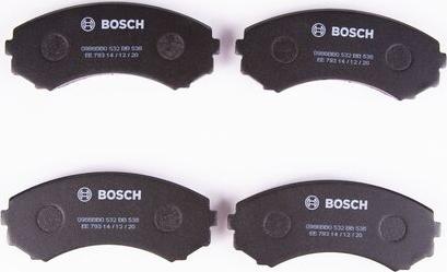 BOSCH 0 986 BB0 532 - Kit pastiglie freno, Freno a disco www.autoricambit.com