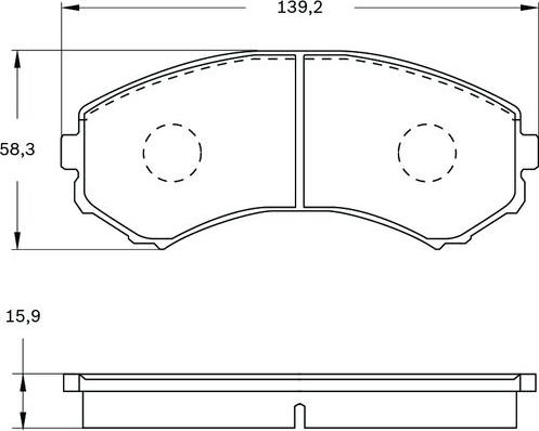 BOSCH 0 986 BB0 532 - Kit pastiglie freno, Freno a disco www.autoricambit.com