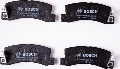 BOSCH 0 986 BB0 525 - Kit pastiglie freno, Freno a disco www.autoricambit.com