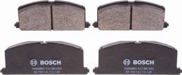 BOSCH 0 986 BB0 522 - Kit pastiglie freno, Freno a disco www.autoricambit.com