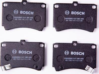 BOSCH 0 986 BB0 527 - Kit pastiglie freno, Freno a disco www.autoricambit.com