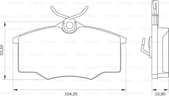 BOSCH 0 986 BB0 046 - Kit pastiglie freno, Freno a disco www.autoricambit.com