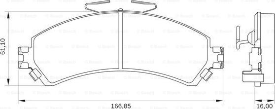 BOSCH 0 986 BB0 066 - Kit pastiglie freno, Freno a disco www.autoricambit.com