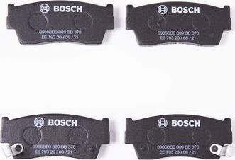 BOSCH 0 986 BB0 089 - Kit pastiglie freno, Freno a disco www.autoricambit.com