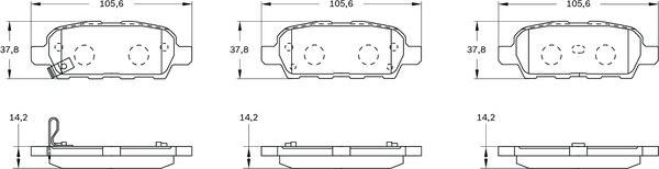 BOSCH 0 986 BB0 897 - Kit pastiglie freno, Freno a disco www.autoricambit.com