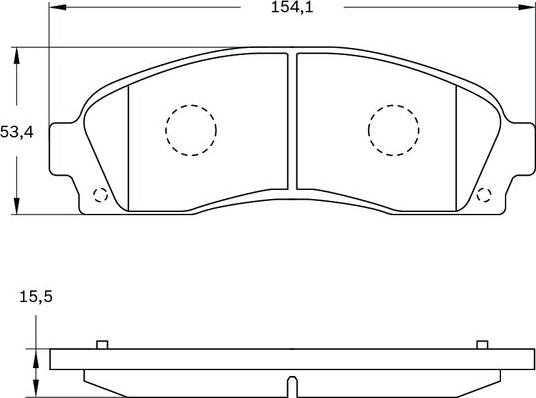 BOSCH 0 986 BB0 834 - Kit pastiglie freno, Freno a disco www.autoricambit.com