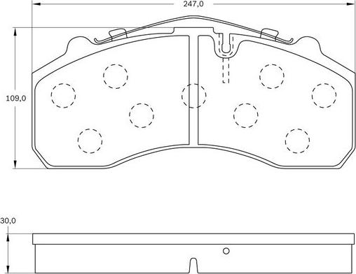 BOSCH 0 986 BB0 287 - Kit pastiglie freno, Freno a disco www.autoricambit.com