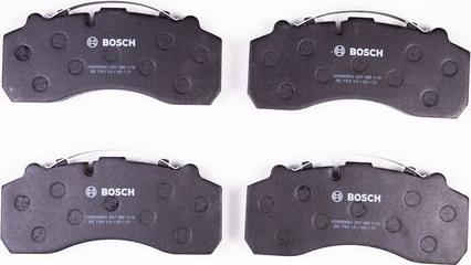 BOSCH 0 986 BB0 287 - Kit pastiglie freno, Freno a disco www.autoricambit.com