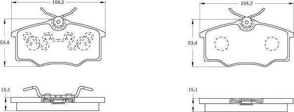 BOSCH 0 986 BB0 275 - Kit pastiglie freno, Freno a disco www.autoricambit.com