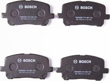 BOSCH 0 986 BB0 754 - Kit pastiglie freno, Freno a disco www.autoricambit.com