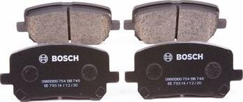 BOSCH 0 986 BB0 754 - Kit pastiglie freno, Freno a disco www.autoricambit.com